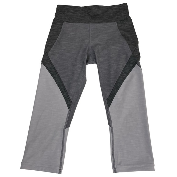 lululemon Early Extension High-Rise Crop Legging Heathered Titanium Sz 6 - Picture 14 of 15